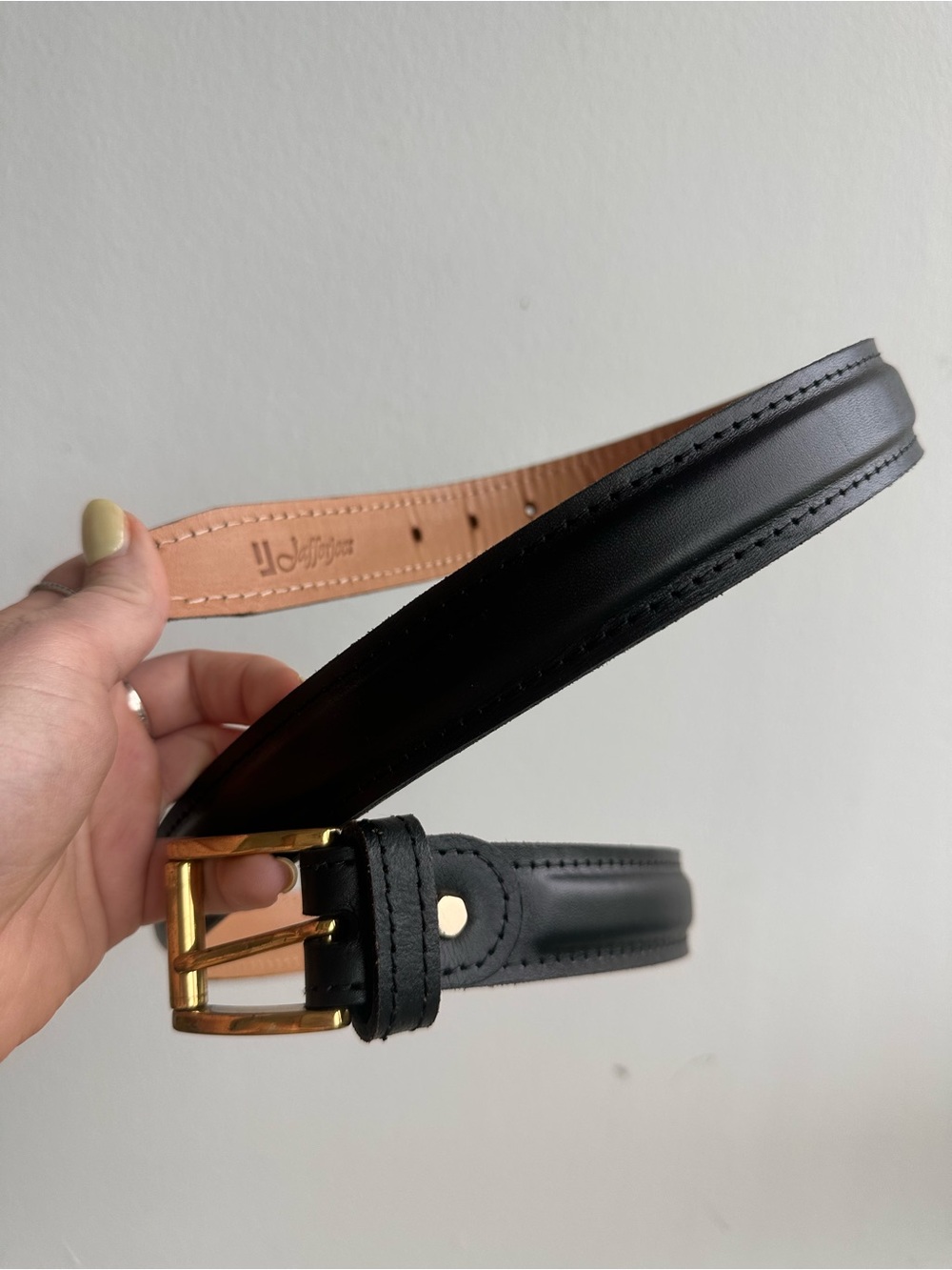 Jafferjees 43” Tan Leather Belt – Classic Casual Style